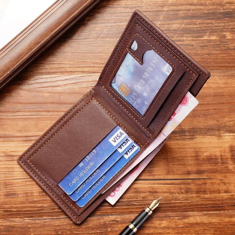 Carteira Masculina em Couro Genuino - Modern Business